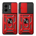 PlusCase for Infinix Smart 9 HD / Hot 50i Phone Casing Slide Lens Armor Case Shockproof Stand Holder Camera Protect Back Cover. 