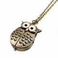 Owl Pendant Watch Pocket Watch Necklace Quartz Chain Watch. 