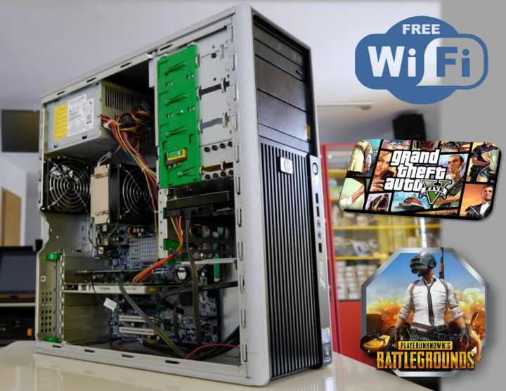 Hp Z400 Gaming PC - Intel Xeon Quad Core Max turbo Upto 3.46 GHz - 8GB Ram DDR3 - 128GB SSD - 500GB Hard drive - Free WIFI -Nvidia GT630 2GB 128Bit Graphic card