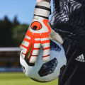 Soft Ground Football Goalkeeper Gloves - Green & White. 