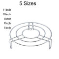 Universal Stainless Steel Round Heat Resistant Hot Pot And Pan Stand - Best Stainless Steel Round Steamer Steam Rack Kitchen Cooking All Sizs. 
