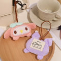 【ETOP】Cute Cartoon Sanrio Melody Name Distinction Plush Pendant Name Tag Canvas Bag Schoolbag Pendant. 