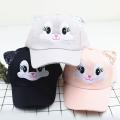 I LOVE DADDY&MUMMY-Summer New Cute Cartoon Cat Ear Girls Cap Adjustable Baseball Cap for Kids Children Girl Sun Hat. 