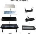 Portable BBQ Grill Charcoal Stainless Steel Foldable Barbecue Tool Kits for Camping Picnic Outdoor Garden Party. 