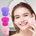1Pc Silicone Little Octopus Face Cleaning Brushes Facial Cleanser Pore Cleaner Exfoliator Face Scrub Octopus Shape Washing Brush - Random  Color. 