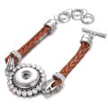 High Quality Snap Jewelry Bracelets Metal 18mm Snap Button Bracelet for Women Men Fit Snap Button Jewelry Button Bracelet Bangle. 