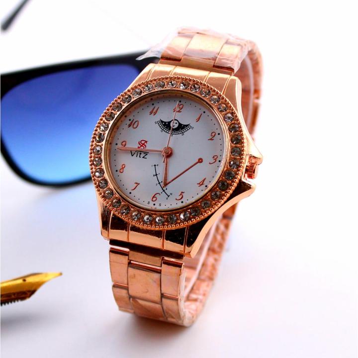 S.S Collection Copper Chain Unisex Watch for Men and Women