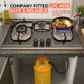 Food Book 3 Burner - Stainless Steel - Modern Built-In Hob for Stylish Kitchens. 