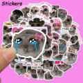 56PCS Sad Hamster Meme Stickers Cute Cartoon Graffiti Decals For Laptop Luggage Water Cup Notebook Jukebox Waterproof Stickers. 