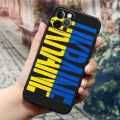 Ukraine Flag Black Silicone Phone Case for Apple IPhone 15 12 11 13 14 Pro Max Mini XS X 8 Plus Soft Cover Ukrainian Flag Fundas Sandmdm. 