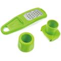Multifunction Plastic Stainless Steel Garlic Press Mini Ginger Grinding Grater Garlic Crusher Peeler Press Grater Slicer Cutter. 