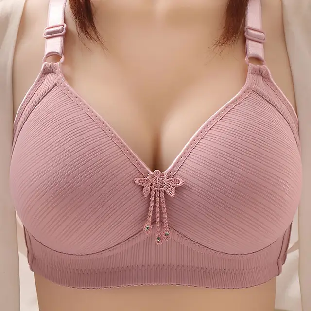 Classic Padded Bras Adjustable Straps Plus Size Wire Free  Cotton Soft Foam Padded Bras Back Closure Big Size bra for women and girls Cup Size B C D Size 36 To 50 (we can send any color)