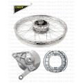 WHEEL RIM COMPLETE WITH PANEL PLATE & BRAKE SHOE CDI70 REAR OEM QUALITY (BOX PACK) ALL 70CC MODELS. 