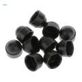 10x10pcs M6 Black Dome Bolt Nut Protection Caps Cover Hexagon Screws M8x14mm. 