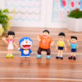 5pcs/set Doraemon Action Figure Nobita Nobi Statue Model Toy Collection Gift. 