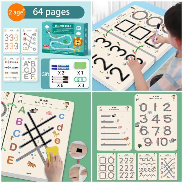 ACTIVITY BOOK 64 PCS WITH 2 PENS AND ERASER
