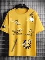 Smile Broken Printed T shirt For Men/boys Summer Collection Soft jersy. 
