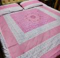 Embroidered Patch Work King Size BedSheet - High Quality - Cotton Double Bedsheet Embroided.... 