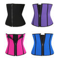 Yoomee Women Latex Waist Trainer Corset Zipper Underbust Cincher Belt Weight Loss Body Shaper. 