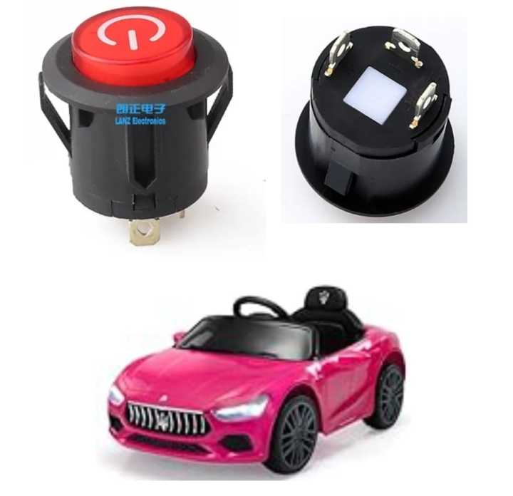 Toy car push on/off switch Dc 12v | Daraz.pk