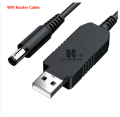 Router Cable WiFi to Powerbank Cable Connector DC 5V 9V 12V USB Cable Boost Converter Step-up Cord for Wifi Router Module Converter Via Powerbank. 