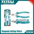 TOTAL 180mm Diagonal Cutting Pliers with Two Color Handle THT130706P. 