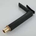 Alkhaleej Single Handle Single Hole Bathroom Washbasin Sink Faucet Washroom Basin Tall Mixer Tap, Painting Black. 