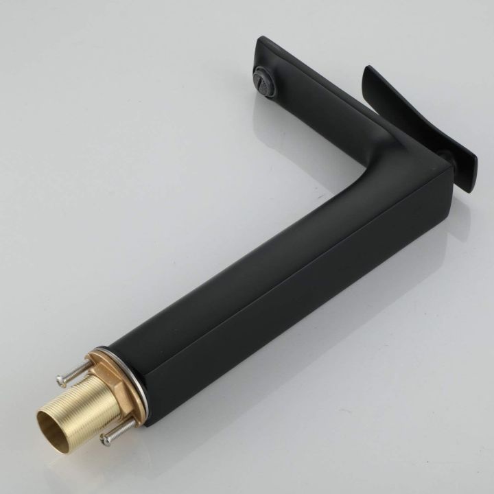Alkhaleej%20Single%20Handle%20Single%20Hole%20Bathroom%20Washbasin%20Sink%20Faucet%20Washroom%20Basin%20Tall%20Mixer%20Tap,%20Painting%20Black%20-%20Image%204