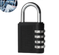 Techtest Combination Padlocks, Combination Locks for Safety, Weatherproof 4 Digit Combination Lock Safety Safety Lock  (Black). 