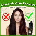 DEXE Argan Oil Hair Color Shampoo 420ML man/woman (420ML, Brown Black). 