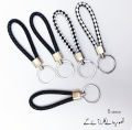 Fashion Keychain Pack of 5 PU Leather Key Chain Braided Woven Rope Key rings Bag Keyring Car keyrings Men Women Keychains Fancy Keyring Key Chain for Bag. 
