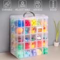 Premium Jewelry Organizer Box 5 layers 40 sections Multipurpose Stackable Box (Dimension length 9 Inches , width 6.5 Inches, height 8.5 Inches). 