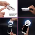 Rechargeable Mini LED Selfie Ring Light Fill Light Phone Flash led light for selfie. 