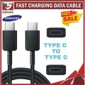 SAMSUNG_ Type C to Type C fast Charging Cable 25W Original / Type C to Type C Cable / Samsung PD Charging Cable Box Pack. 