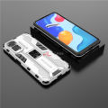 PlusCase for Xiaomi Redmi Note 11 / 11S 4G Kickstand Phone Case Camera Lens Protector Hard Impact-Resistant Cover. 