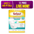 Sofped Adult Diaper Economy Pack - Size XL 10 Pcs. 
