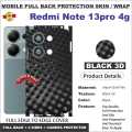 Redmi note 13 pro 4g FULL BACK 360 premium Protection Skin Wrap with sides and camera protection full cover Premium Quality. 