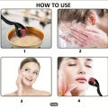 Derma Roller 0.5mm with 540 Micro Needle for Hair Growth and Facial Skin Therapy| Skin Care Beauty Tool for Anti-Aging Skin Repair, Anti Wrinkles Stretch, and Acne Scars Removal for Men and Women. 