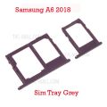 Samsung Galaxy A6 Sim Tray Sim Jacket Sim Slot Sim Door For Samsung Galaxy A6  - Grey. 