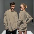 Paradise ZOne Oversized Men And Womens Tshirts Dropped Shoulder Long Sleeve Printed Tops Summer New Korean Style Loose Fit Baggy T-shirt. 