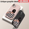 JIUMOO For iPhone 11 Pro Case Fashion Cool Tide Boy Men Thin New Design Leather Soft Back Cover Camera Protection Cases Shockproof Casing. 