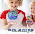 Flying Ball Hover Ball, Magic Flying Ball Magic Spinner Floating Ball, Fly Orb Drone for Children, LED Lights Flying Toy Gifts for Boys Girls Indoor Outdoor. 