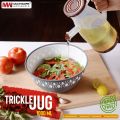 Random Color Kitchen Plastic Oil Jug With Lid & Handle - 1 Liter, Plastic Oil Bottle for Cooking Use Oil Containers. 