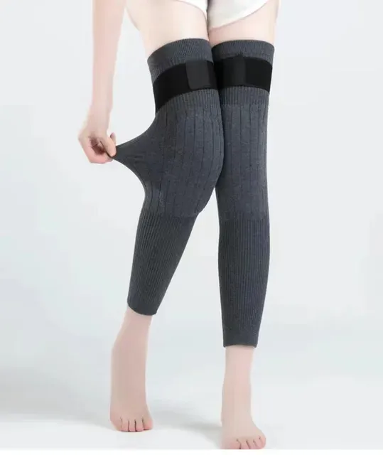 2Pcs/%201%20Pair%20Knee%20warmer%20for%20men%20and%20women%20with%20straps/Belts,%20Wool%20Knee%20Pads,%20thermal%20legs%20warmer%20for%20medical%20use,%20fleece%20brace%20warmer,%20knee%20pain%20relief%20-%20Image%207