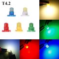 10pcs B8.5D T3 T4.2 T4.7 car LED car Dashboard Instrument Cluster Light Car Panel Gauge Dash Bulb blue red green yellow. 