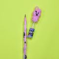 4 x BTS / BT21 pencils - Fancy Lead Bullet Push (sika) Pencil For Kids (Girls and Boys). 