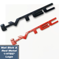 Mat Black & Red I-VTEC Badge Emblem 3D Chrome Logo Car Sticker | 3D I-VTEC Logo Metal Emblem Badge Decals Car Sticker. 
