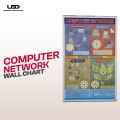 "Computer Network" wall chart | HD Pictures presentation on 200 grams Laminated card 23*36 inches. 