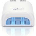 NailStar Professional 36 Watt UV Nail Dryer Nail Lamp for Gel with 120 and 180 Second Timers + 4 x 9W Bulbs Included. 