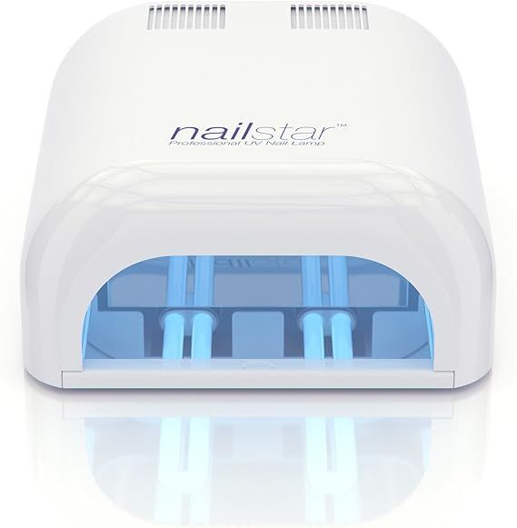 NailStar Professional 36 Watt UV Nail Dryer Nail Lamp for Gel with 120 and 180 Second Timers + 4 x 9W Bulbs Included